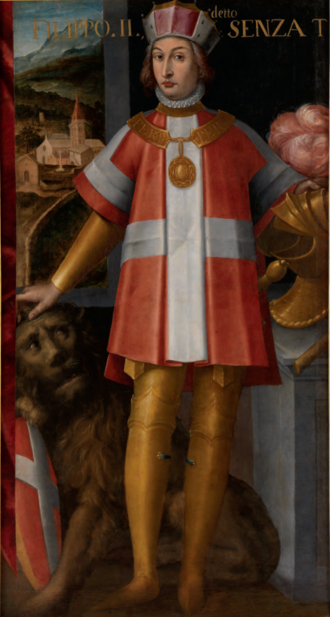 Philippe II de Savoie dit le Sans terre (XVe siècle)